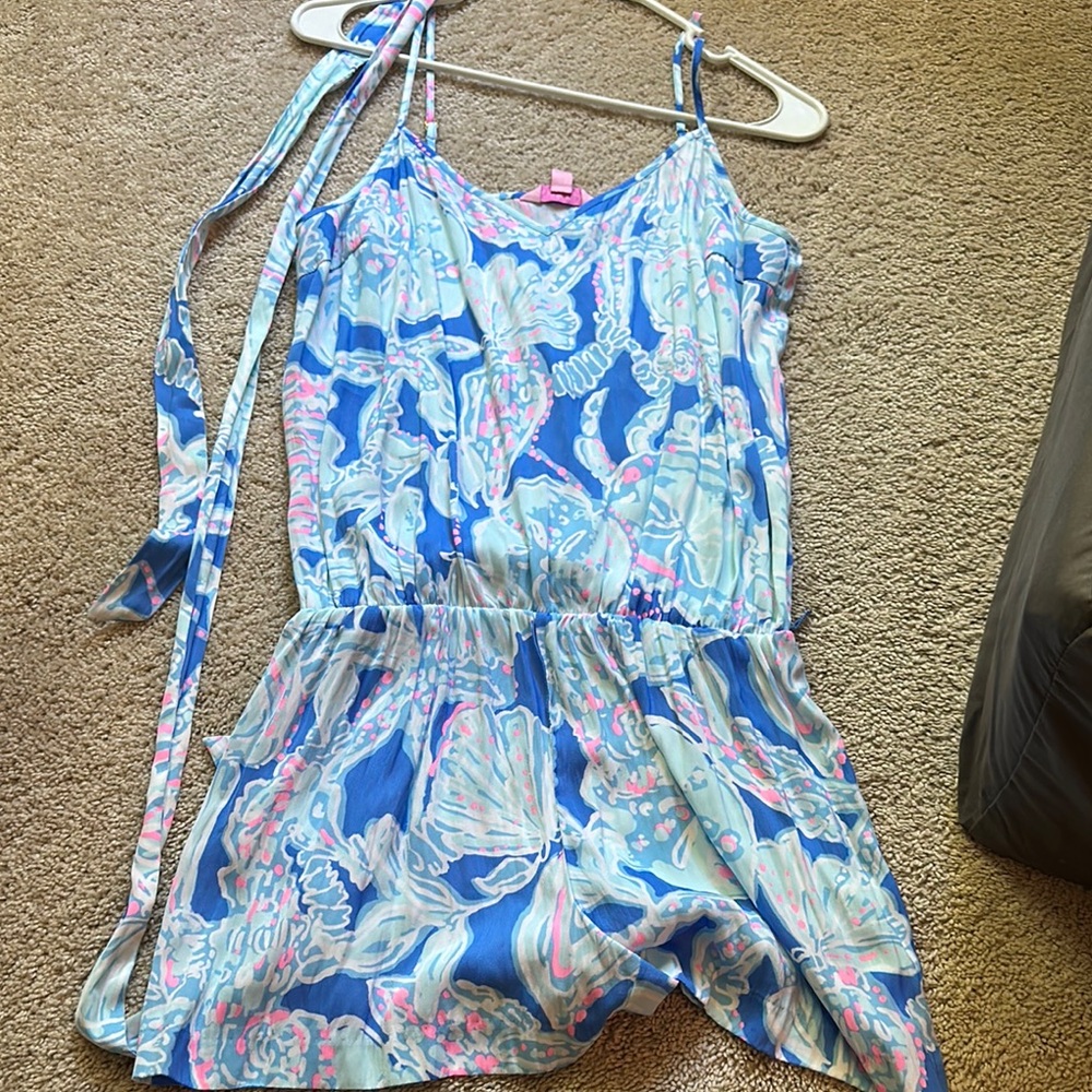Floral Blue Women’s Romper